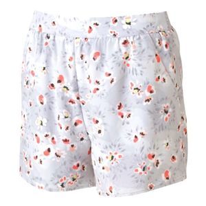 LC Lauren Conrad Watercolor Floral Grey Shorts Pockets Pull On M